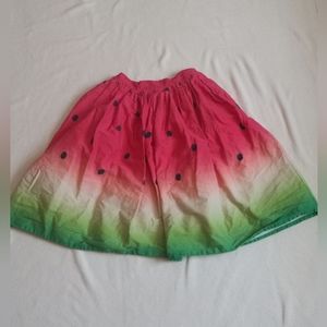 UNIQUE VINTAGE WATERMELON FRUIT SWING SKIRT PLEATE SUMMER SIZE S